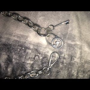 MK Michael Kors chain link belt with charms